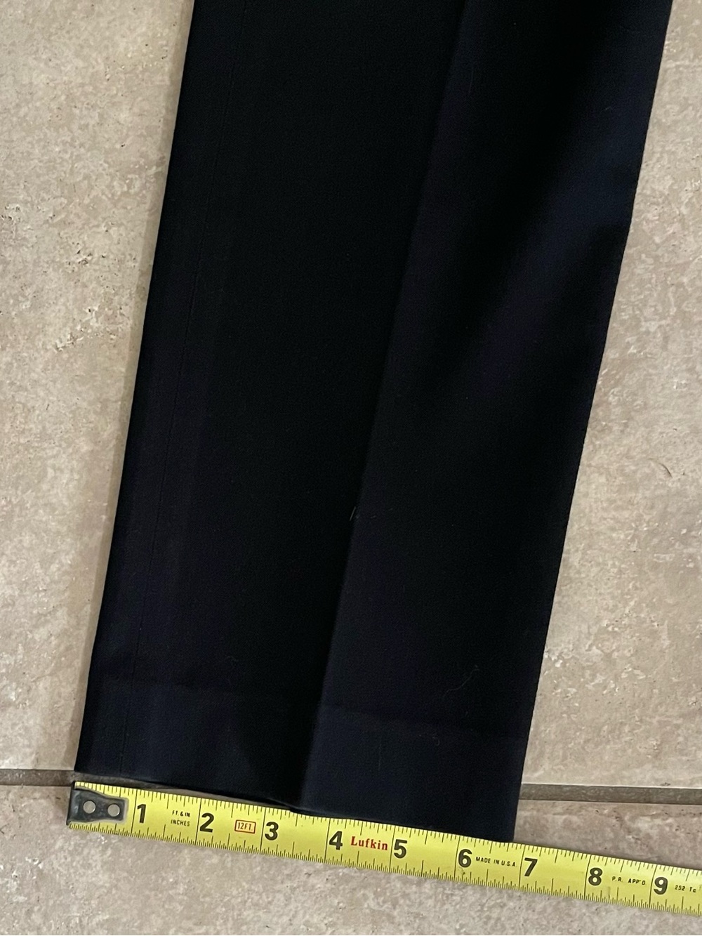Express Women’s Black Straight Leg Pants w/Extended Tab Button Closure, Size 7/8 - Picture 4 of 8
